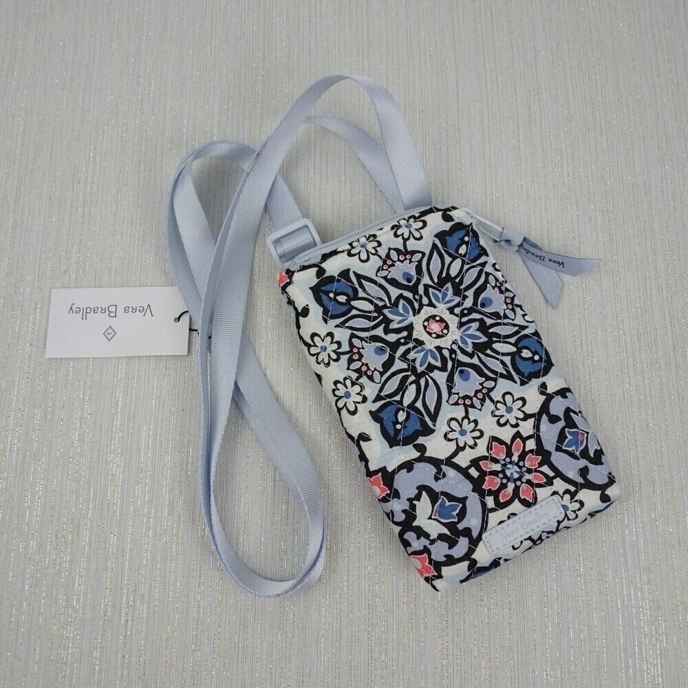 Vera Bradley Lisbon Medallion RFID Mini Cellphone ID Crossbody Bag Factory Style